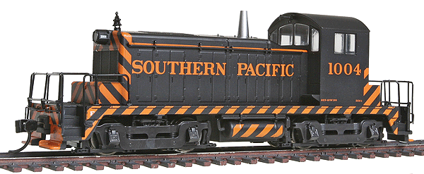 EMD SW1 - Standard DC -- Southern Pacific(TM) #1004 (black, orange Tiger Stripes)