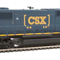 EMD SD60M w/2-Piece Windshield - Standard DC -- CSX #8782 (blue, yellow, white roof, Boxcar Logo)