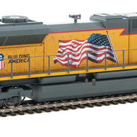 EMD SD70ACe - Standard DC -- Union Pacific(R) #8387 (Armour Yellow, gray, yellow sill, US Flag, High Head