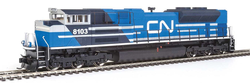 EMD SD70ACe - Standard DC -- Canadian National #8103 (Ex-EMD Demo; blue, gray, white)-1