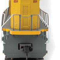 EMD SD70ACe - Standard DC -- Union Pacific(R) #8519 (Armour Yellow, gray; U.S. Flag, Building America Log