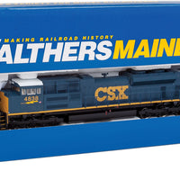EMD SD70ACe - Standard DC -- CSX Transportation #4838 (blue, yellow, White Roof; U.S. Flag, Lightning Bol