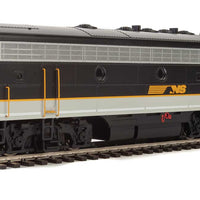 EMD F7 A-B Set - Standard DC -- Norfolk Southern #270, #276 (Tuxedo: black, Imitiation Aluminum, Dulux Gold)