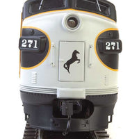 EMD F7 A - Standard DC -- Norfolk Southern #271 (Tuxedo; black, Imitiation Aluminum, Dulux Gold)
