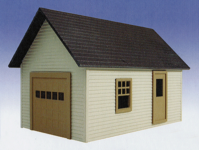 Ameri-Towne Garage - Kit (Plastic) -- 3 x 5-1/4"  7.6 x 13.3cm