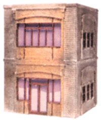 Ameri-Towne Building -- Antique Shop 6" x 6" x 8"