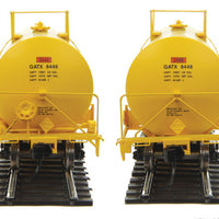 40' Trinity 14,000 Gallon Molten Sulfur Tank Car - Ready to Run -- General American GATX #8448 (yellow, Sulfur Service)