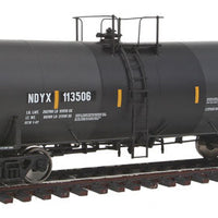 40' Trinity 14,000 Gallon Molten Sulfur Tank Car - Ready to Run -- First Union Rail NDYX #113506 (black, yellow, Sulfor Service)