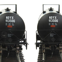 40' Trinity 14,000 Gallon Molten Sulfur Tank Car - Ready to Run -- First Union Rail NDYX #113506 (black, yellow, Sulfor Service)