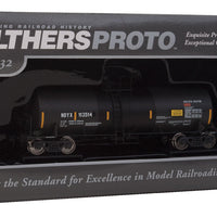 40' Trinity 14,000 Gallon Molten Sulfur Tank Car - Ready to Run -- First Union Rail NDYX #113514 (black, yellow, Sulfor Service)