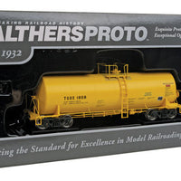 40' Trinity 14,000 Gallon Molten Sulfur Tank Car - Ready to Run -- First Union Rail TGOX #1808 (yellow, Sulfur Service)