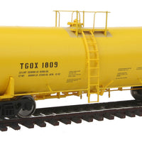 40' Trinity 14,000 Gallon Molten Sulfur Tank Car - Ready to Run -- First Union Rail TGOX #1809 (yellow, Sulfur Service)