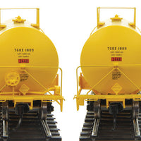 40' Trinity 14,000 Gallon Molten Sulfur Tank Car - Ready to Run -- First Union Rail TGOX #1809 (yellow, Sulfur Service)