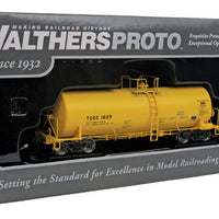 40' Trinity 14,000 Gallon Molten Sulfur Tank Car - Ready to Run -- First Union Rail TGOX #1809 (yellow, Sulfur Service)
