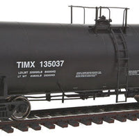 40' Trinity 14,000 Gallon Molten Sulfur Tank Car - Ready to Run -- Trinity Industries Leasing TIMX #135037 (black, Sulfur Service)