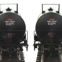 40' Trinity 14,000 Gallon Molten Sulfur Tank Car - Ready to Run -- Trinity Industries Leasing TIMX #135037 (black, Sulfur Service)