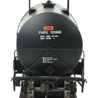 40' Trinity 14,000-Gallon Molten Sulfur Tank Car - Ready to Run -- Flint Hill Resources FHRX #135988 (black, conspicuity markings)