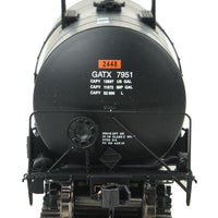 40' Trinity 14,000-Gallon Molten Sulfur Tank Car - Ready to Run -- General American Tankcar GATX #7951 (black)