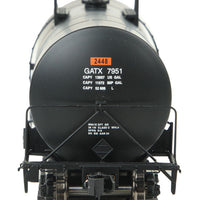 40' Trinity 14,000-Gallon Molten Sulfur Tank Car - Ready to Run -- General American Tankcar GATX #7951 (black)