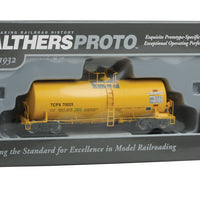 40' Trinity 14,000-Gallon Molten Sulfur Tank Car - Ready to Run -- Trinity Industries Leasing TCPX #70025 (yellow)