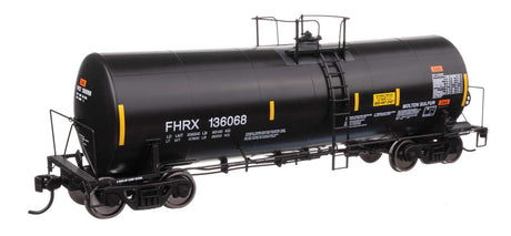 40' Trinity 14,000-Gallon Molten Sulfur Tank Car - Ready to Run -- First Union FHRX #136068-2