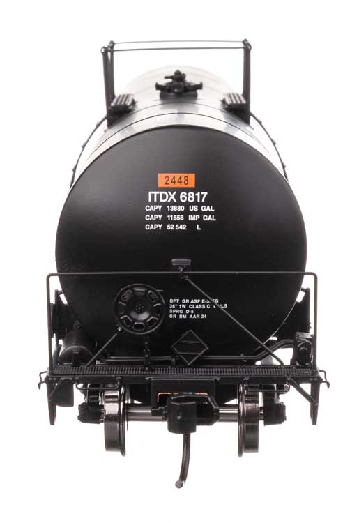 40' Trinity 14,000-Gallon Molten Sulfur Tank Car - Ready to Run -- Sulcom ITDX #6817-3
