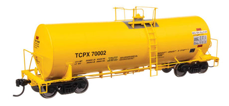 40' Trinity 14,000-Gallon Molten Sulfur Tank Car - Ready to Run -- TCPX #70002-2