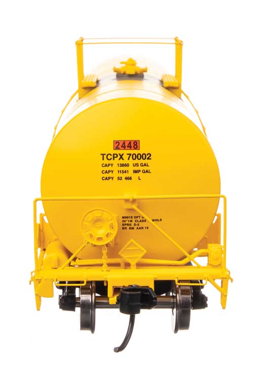 40' Trinity 14,000-Gallon Molten Sulfur Tank Car - Ready to Run -- TCPX #70002-3