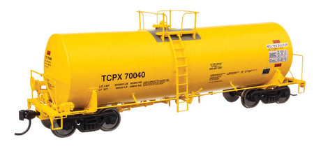 40' Trinity 14,000-Gallon Molten Sulfur Tank Car - Ready to Run -- TCPX #70040-1