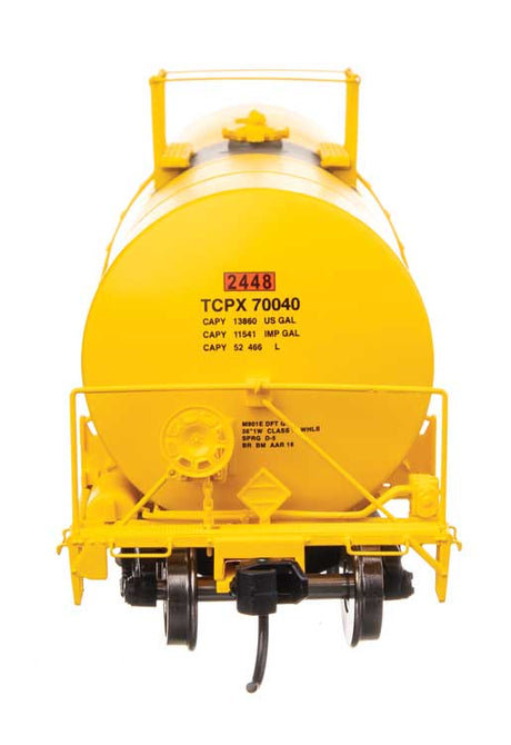 40' Trinity 14,000-Gallon Molten Sulfur Tank Car - Ready to Run -- TCPX #70040-3