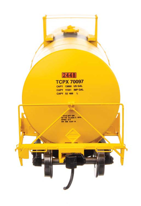 40' Trinity 14,000-Gallon Molten Sulfur Tank Car - Ready to Run -- TCPX #70097-4