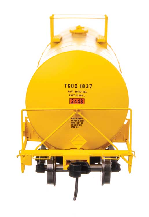 40' Trinity 14,000-Gallon Molten Sulfur Tank Car - Ready to Run -- TGOX #1837-4