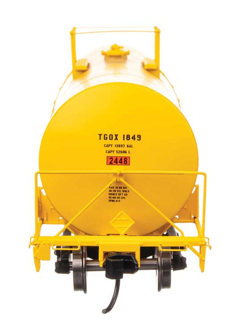 40' Trinity 14,000-Gallon Molten Sulfur Tank Car - Ready to Run -- TGOX #1849-4