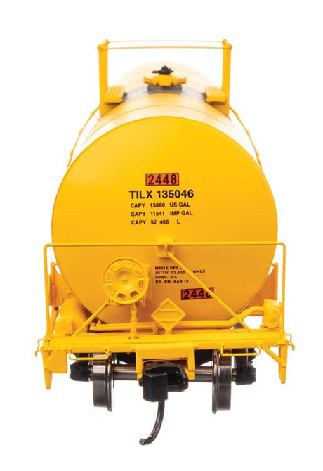 40' Trinity 14,000-Gallon Molten Sulfur Tank Car - Ready to Run -- Trinity Leasing (YLW) #135046-3