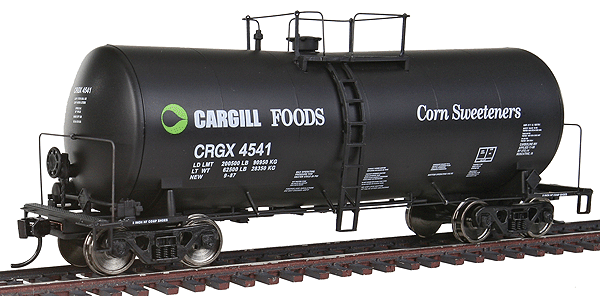 40' UTLX 16,000-Gallon Funnel-Flow Tank Car - Ready to Run -- Cargill Foods #4541 (black, white, green)