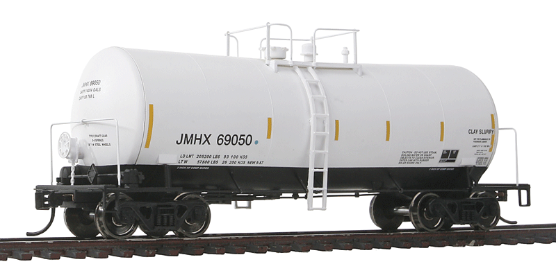 40' UTLX 16,000-Gallon Funnel-Flow Tank Car - Ready to Run -- J.M. Huber JMHX #69050 (white, black, Reporting Marks Only)