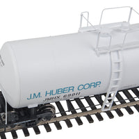 40' UTLX 16,000-Gallon Funnel-Flow Tank Car - Ready to Run -- J. M. Huber #69011 (white, black, blue)