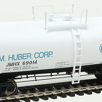 40' UTLX 16,000-Gallon Funnel-Flow Tank Car - Ready to Run -- J. M. Huber #69014 (white, black, blue)