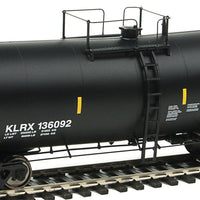 40' UTLX 16,000-Gallon Funnel-Flow Tank Car - Ready to Run -- KLRX #136192 (black, yellow Conspicuity Marks)