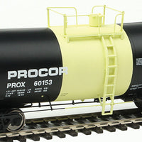 40' UTLX 16,000-Gallon Funnel-Flow Tank Car - Ready to Run -- Procor, Ltd. #60153 (black, yellow)