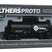 40' UTLX 16,000-Gallon Funnel-Flow Tank Car - Ready to Run -- Staley GATX #4221 (black, white Logo)