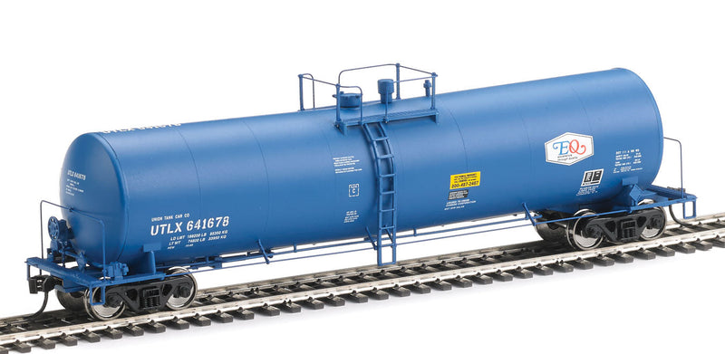 54' 23,000-Gallon Funnel-Flow Tank Car - Ready to Run -- Union Tank Car UTLX #641678 (blue, white; EQ Logo)-1