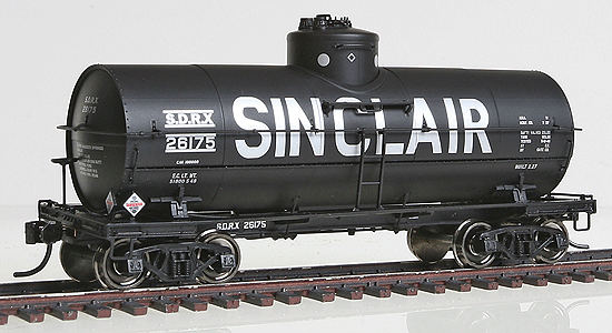 Type 21 ACF 10,000-Gallon Insulated Tank Car - Ready To Run -- Sinclair Oil SDRX #26175 (black, Billboard Lettering)