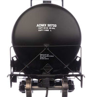 55' Trinity 30,145-Gallon Tank Car - Ready to Run -- Archer-Daniels-Midland ADMX #30733 (black, white, leaf logo, yellow marks)