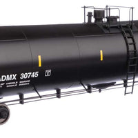55' Trinity 30,145-Gallon Tank Car - Ready to Run -- Archer-Daniels-Midland ADMX #30745 (black, white, leaf logo, yellow marks)