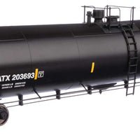 55' Trinity 30,145-Gallon Tank Car - Ready to Run -- GATX Corporation GATX #203693 (black, white, yellow conspicuity marks)