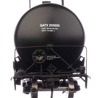 55' Trinity 30,145-Gallon Tank Car - Ready to Run -- GATX Corporation GATX #203693 (black, white, yellow conspicuity marks)