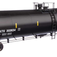 55' Trinity 30,145-Gallon Tank Car - Ready to Run -- North American Tank Line NATX #302634 (black, white, yellow marks)