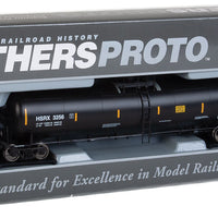 55' Trinity Modified 30,145-Gallon Tank Car - Ready to Run -- High Sierra Energy HSRX #3256 (black, white; Conspicuity Marks)