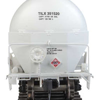55' Trinity Modified 30,145-Gallon Tank Car - Ready to Run -- Trinity Industries Leasing #351520 (white, Black Band & Lettering; Conspicui